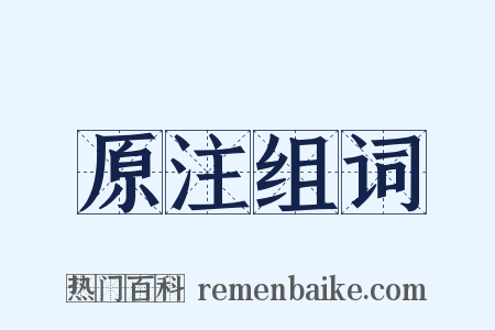 原注组词是什么意思的图片